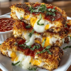 In the world of comfort food, few dishes evoke as much nostalgia and satisfaction as grilled cheese and pizza. Both staples of casual dining, they conjure memories of cozy family dinners and late-night snacks. The Mini Grilled Cheese Pizza Melts bring together the best of both worlds in a fun and delicious twist. Imagine the gooey, melty goodness of cheese encased in crispy, buttery bread, with the savory flavors of pizza toppings—this dish is sure to delight anyone who takes a bite.