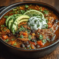 If you're searching for a dish that marries comfort with vibrant flavors, look no further than Spicy Slow Cooker Chicken Fajita Soup. This tantalizing soup brings together the zesty goodness of traditional fajitas and the heartwarming nature of a slow-cooked meal, making it an ideal choice for family dinners or meal prep for the week ahead. Its rich, bold flavors, combined with a hearty texture, create a dish that's not just satisfying but also a feast for the senses.