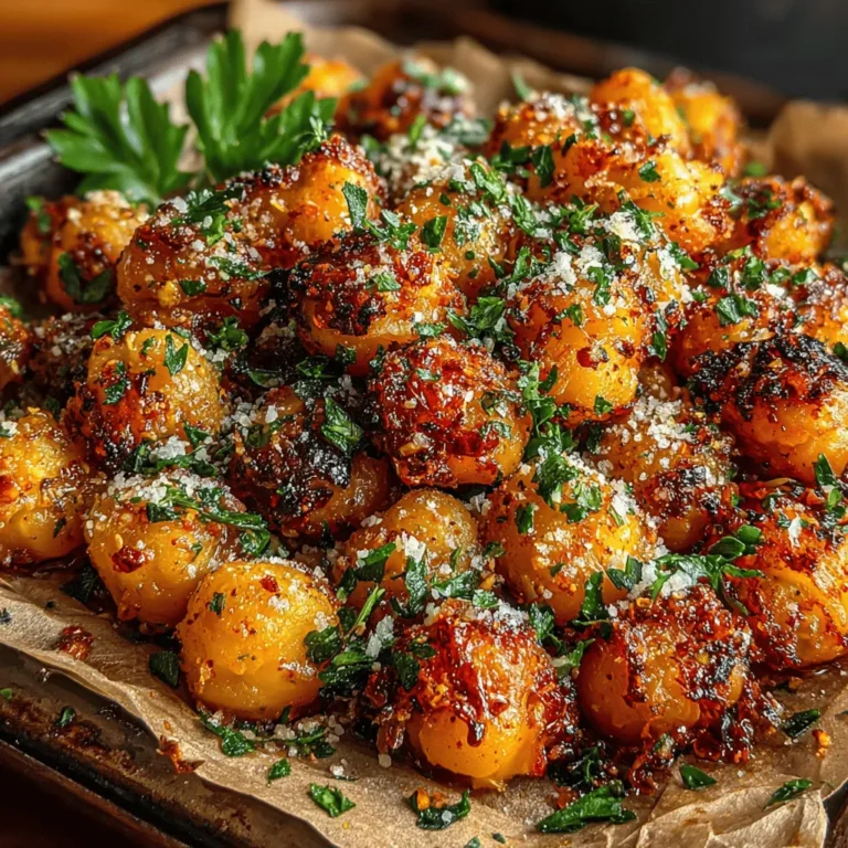 To achieve the perfect texture for your Crunchy Chickpea Wonders, follow these detailed baking instructions.
