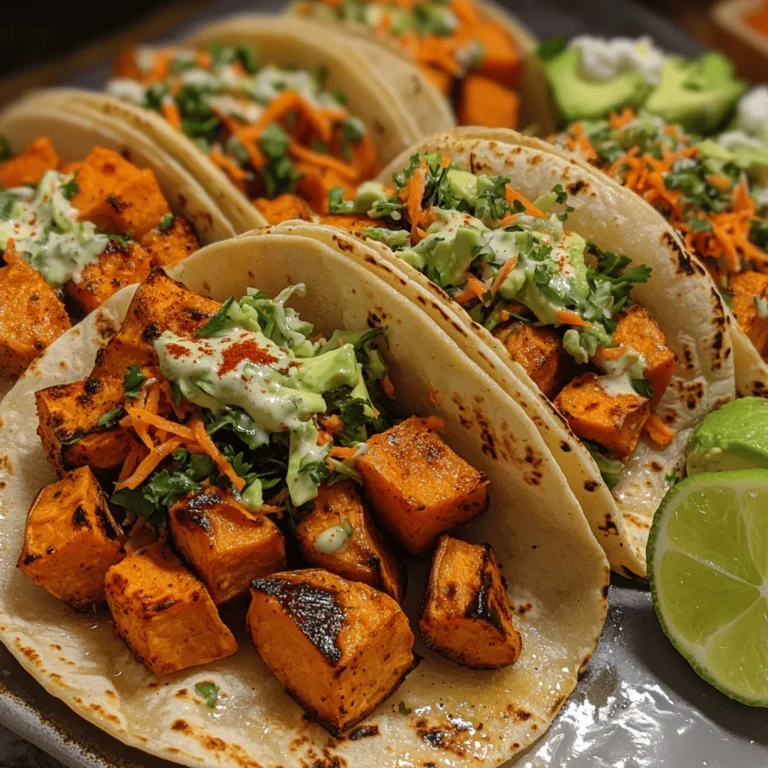 If you're looking for a vibrant and nutritious meal that tantalizes your taste buds, look no further than Spicy Sweet Potato Tacos with Zesty Cilantro Slaw. This dish beautifully marries the sweet, earthy flavor of roasted sweet potatoes with a medley of spices and a refreshing slaw that adds a delightful crunch. These tacos are not only a treat for your palate, but they also offer a wholesome alternative to traditional taco fillings, making them a perfect choice for a healthy lifestyle or a Meatless Monday meal.