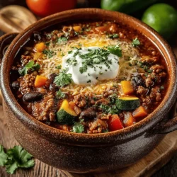 Autumn Harvest Chili with Turkey and Beans