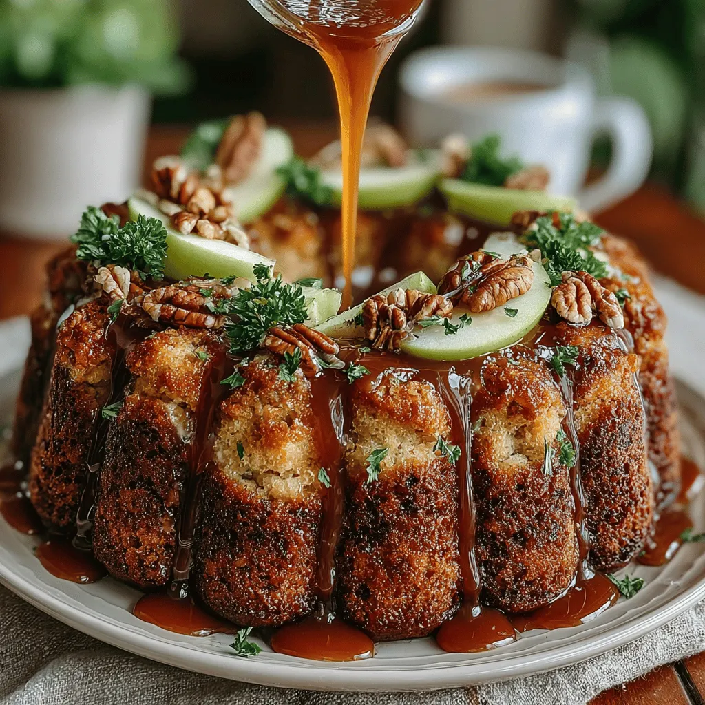There's something inherently comforting about food that brings people together, and few things embody that spirit quite like monkey bread. This delightful pull-apart bread is the epitome of indulgence, making it a perfect centerpiece for family gatherings, holiday celebrations, or cozy weekend brunches. Among the myriad variations of this classic recipe, <strong>Caramel Apple Monkey Bread</strong> stands out as a seasonal favorite, especially as the crisp air of fall rolls in. With its warm, gooey texture and the harmonious blend of caramel and apple flavors, it’s no surprise that this recipe has become a go-to for many looking to create a memorable culinary experience.” /></p>
</p>
<p>Creating a visually stunning and flavorful Caramel Apple Monkey Bread involves careful layering of ingredients and mastering the art of caramel sauce. This delightful dessert not only satisfies your sweet tooth but also makes for an impressive centerpiece at gatherings.</p>
</p>
<h2>Layering the Ingredients for Optimal Flavor Distribution</h2>
</p>
<h3>Building Layers for Visual Appeal and Flavor</h3>
</p>
<p>When making Caramel Apple Monkey Bread, the way you layer the ingredients can significantly enhance both the flavor and presentation. Start by cutting your biscuit dough into small pieces, about 1 inch in size. This allows for even distribution throughout the baking process.</p>
</p>
<p>– <strong>Apples</strong>: Use tart apples like Granny Smith, as their acidity balances the sweetness of the caramel. Dice them into small chunks and toss them with a bit of cinnamon and sugar to enhance their flavor.</p>
</p>
<p>– <strong>Pecans</strong>: Toasted pecans add a wonderful crunch and depth of flavor. Simply place them in a dry skillet over medium heat for a few minutes until they’re fragrant, then chop them coarsely.</p>
</p>
<p>– <strong>Layering Technique</strong>: In a bundt pan, begin layering by placing a third of the biscuit pieces at the bottom. Follow with a layer of the cinnamon-sugar coated apple pieces and a sprinkle of pecans. Repeat this process until all ingredients are used, finishing with a layer of biscuit dough on top. This method ensures that every bite bursts with flavor and texture, making your monkey bread irresistibly delicious.</p>
</p>
<h2>Creating the Caramel Sauce</h2>
</p>
<h3>Step-by-Step Guide to Making the Caramel Sauce</h3>
</p>
<p>A rich, homemade caramel sauce is the crowning glory of your Caramel Apple Monkey Bread. Making it from scratch is straightforward, and it enhances the overall taste of the dessert. Here’s how to do it:</p>
</p>
<p>1. <strong>Gather Ingredients</strong>: You will need 1 cup of brown sugar, 1/2 cup of unsalted butter, and 1/2 cup of heavy cream.</p>
</p>
<p>2. <strong>Melt the Butter</strong>: In a medium saucepan over medium heat, melt the unsalted butter. Using unsalted butter gives you better control over the saltiness of your caramel, allowing the sweetness to shine.</p>
</p>
<p>3. <strong>Add Sugar</strong>: Once the butter is melted, add the brown sugar and stir until combined. Keep stirring until the mixture comes to a gentle boil.</p>
</p>
<p>4. <strong>Incorporate Cream</strong>: After it begins to boil, carefully add the heavy cream while stirring continuously. This step is crucial for achieving a smooth and glossy texture. Allow the caramel to boil for an additional 2-3 minutes, ensuring it thickens slightly.</p>
</p>
<p>5. <strong>Cool and Store</strong>: Remove the saucepan from heat and let the caramel cool for a few minutes. It will thicken as it cools. If you’re not using it immediately, store it in an airtight container in the refrigerator.</p>
</p>
<h3>Homemade vs. Store-Bought Caramel Sauce</h3>
</p>
<p>While homemade caramel sauce is often preferred for its flavor and texture, store-bought options can save time. If choosing store-bought, select a high-quality brand without artificial ingredients for the best results. Read the label to ensure it has a rich flavor that complements the monkey bread.</p>
</p>
<h2>Baking the Monkey Bread</h2>
</p>
<h3>Tips for Baking Times and Indicators of Doneness</h3>
</p>
<p>Once your monkey bread is assembled and topped with the luscious caramel sauce, it’s time to bake. Preheat your oven to 350°F (175°C) and bake the monkey bread for approximately 30-35 minutes.</p>
</p>
<p>– <strong>Visual Cues</strong>: Keep an eye on the monkey bread as it bakes. You want it to be golden brown and puffed up. The edges should be slightly pulling away from the sides of the pan.</p>
</p>
<p>– <strong>Aromatic Signals</strong>: The delightful aroma of cinnamon and caramel will fill your kitchen, signaling that it’s almost ready. If you find that the top is browning too quickly, cover it loosely with aluminum foil to prevent burning.</p>
</p>
<h3>Cooling Before Inverting</h3>
</p>
<p>After baking, it’s crucial to let the monkey bread cool in the pan for about 10-15 minutes before inverting it onto your serving platter. This allows the caramel to set slightly, preventing it from running too much when you flip it. This cooling period also helps maintain the integrity of the bread, ensuring it holds its shape and looks beautiful when served.</p>
</p>
<h2>Serving Suggestions</h2>
</p>
<h3>Creative Ideas for Serving Caramel Apple Monkey Bread</h3>
</p>
<p>Once your Caramel Apple Monkey Bread has cooled and been inverted, it’s time to serve it. Here are some creative ideas to elevate your dessert experience:</p>
</p>
<p>– <strong>Extra Caramel Drizzle</strong>: For those who enjoy an extra indulgent touch, drizzle additional homemade caramel sauce over the top just before serving. This adds an extra layer of sweetness and a beautiful glossy finish.</p>
</p>
<p>– <strong>Ice Cream or Whipped Cream</strong>: Serve warm slices alongside a scoop of vanilla ice cream or a dollop of whipped cream. The heat from the monkey bread will melt the ice cream slightly, creating a deliciously creamy contrast.</p>
</p>
<p>– <strong>Garnishing</strong>: Consider garnishing with additional chopped pecans or thinly sliced apples for a pop of color and texture. A sprinkle of cinnamon over the top also enhances the presentation and flavor.</p>
</p>
<h2>Conclusion</h2>
</p>
<p>In summary, the Caramel Apple Monkey Bread is more than just a dessert; it’s a comforting treat that brings joy to any gathering. The combination of warm biscuit dough, tart apples, crunchy pecans, and rich caramel creates a delightful experience for the senses.</p>
</p>
<p>This recipe is perfect for sharing with family and friends, making it an ideal choice for potlucks, holiday celebrations, or cozy get-togethers. Its versatility allows for endless adaptations; you can experiment with different fruits, nuts, or even spices to create your unique twist.</p>
</p>
<p>So, gather your ingredients, roll up your sleeves, and dive into the deliciousness of Caramel Apple Monkey Bread. Share it with loved ones and create memorable moments around the table, indulging in the warmth and happiness that comes from homemade goodness. Enjoy the process, and don’t be afraid to let your creativity shine in the kitchen!</p>
</div>