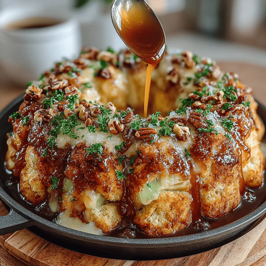 There's something inherently comforting about food that brings people together, and few things embody that spirit quite like monkey bread. This delightful pull-apart bread is the epitome of indulgence, making it a perfect centerpiece for family gatherings, holiday celebrations, or cozy weekend brunches. Among the myriad variations of this classic recipe, Caramel Apple Monkey Bread stands out as a seasonal favorite, especially as the crisp air of fall rolls in. With its warm, gooey texture and the harmonious blend of caramel and apple flavors, it’s no surprise that this recipe has become a go-to for many looking to create a memorable culinary experience.